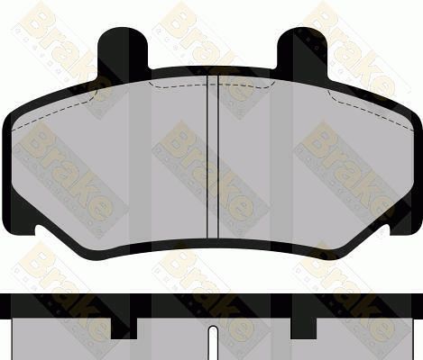 BRAKE ENGINEERING stabdžių trinkelių rinkinys, diskinis stabdys PA557